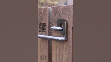 simple automatic sliding gate latch #design_idea