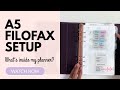 A5 Filofax Osterley Planner Flip Through & Setup