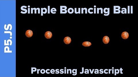 Simple Bouncing Ball Tutorial: Processing Javascript