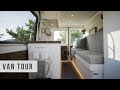 VAN TOUR | Micro Sprinter Tiny Home on Wheels | Low Budget DIY Conversion