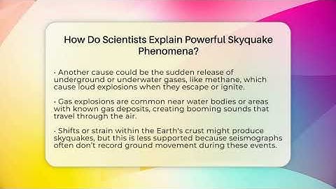 How Do Scientists Explain Powerful Skyquake Phenomena? - Strange Science HQ