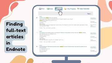 Finding full text articles in Endnote