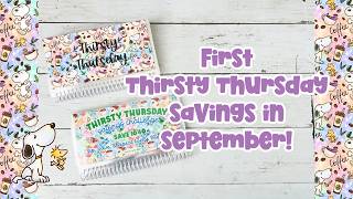 Thirsty Thursday Savings Challenges! First September Stuffing! Making Budgeting & Saving Money FUN!
