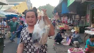 ซื้อของที่ตลาดสดโพธิ์ชัย เตรียมของทำบุญเลี้ยงพระในวันพรุ่งนี้วันนี้ได้ของเต็มรถเลย