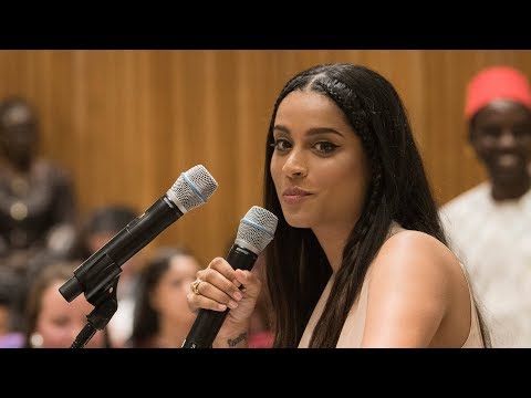 Lilly Singh (IISuperwomanII) speaks at #Youth2030  - launch of the United Nations Strategy