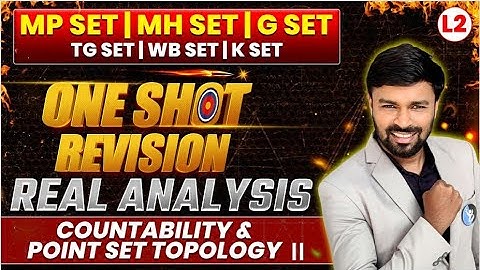 Countability & Point Set Topology II | Real Analysis | Set Exam | L03 | IFAS