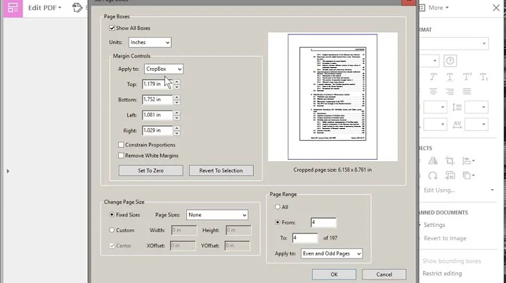 How to Crop a PDF in Adobe Acrobat Pro DC - Remove or Adjust Margins on All Pages