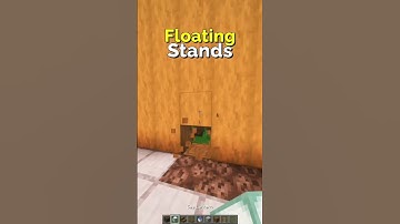 Floating Armor Stands in Minecraft – Redstone Tutorial | CupSapling #minecraft #redstone #shorts