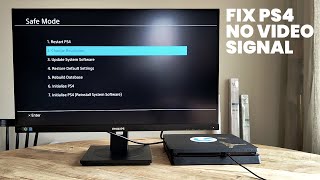 No Image / Black Screen on PS4 | Reset the Video Resolution