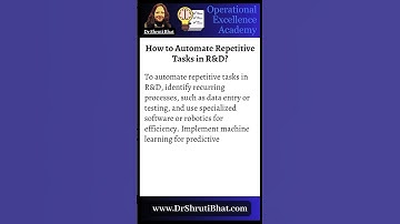 How to Automate Repetitive Tasks in R&D?