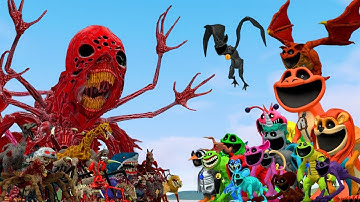 NEW ZOOCHOSIS MONSTERS FAMILY vs ALL SMILING CRITTERS POPPY PLAYTIME CHAPTER 3 in Garry