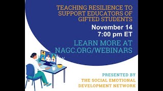 Teaching Resilience to Support Educators of Gifted Students