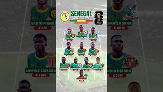 🇸🇳 Senegal's World Cup Squad Value Mane Leads the Lions of Teranga! 🦁 #Shorts #football