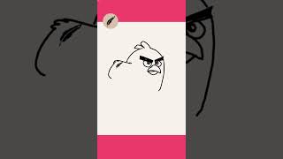 How to Draw Red J. Bird from Angry Birds! 🔴  Easy Step by Step Drawing for Kids! #lidoartworks
