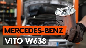 Cоmo cambiar filtro de combustible MERCEDES-BENZ VITO 1 (W638) [VÍDEO TUTORIAL DE AUTODOC]