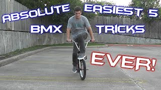 The absolute easiest 5 beginner bmx tricks that look really cool and
are very easy to master help you get more bike control! in this how i
explain how...