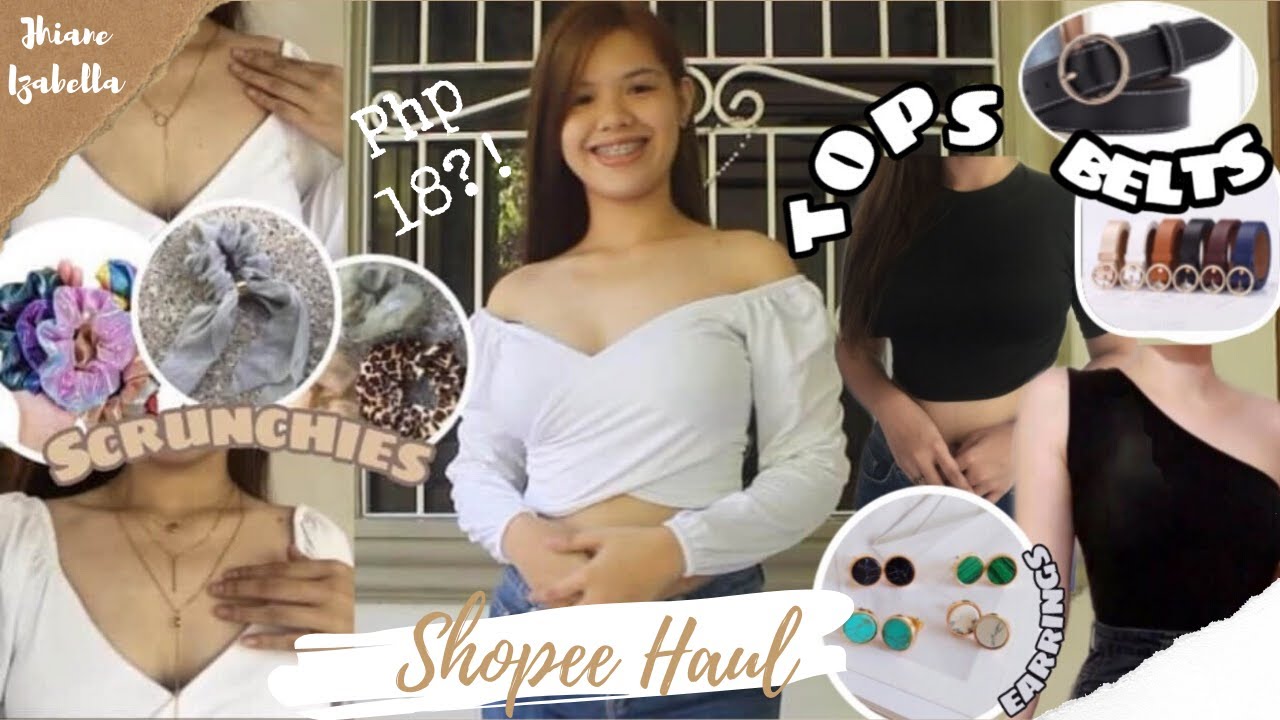 Shopee Haul 2020 (Tops, Scrunchies, Accessories, Belts & Haircolor) | Jhiane Izabella