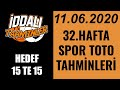 Spor TOTO 25.hafta iddaa tahminleri/picks/iddaabilirTV