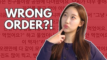 Make Korean Sentences Without Getting Confused