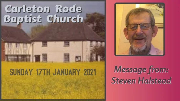 Sunday 17th January - Message from Steven Halstead