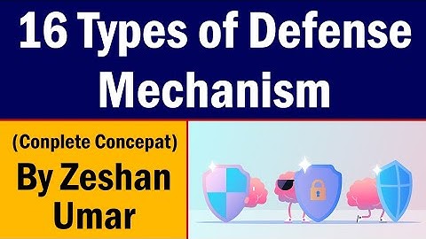 Types of Defense Mechanism by Sigmund Freud in Urdu-Hindi by Zeshan Umar
