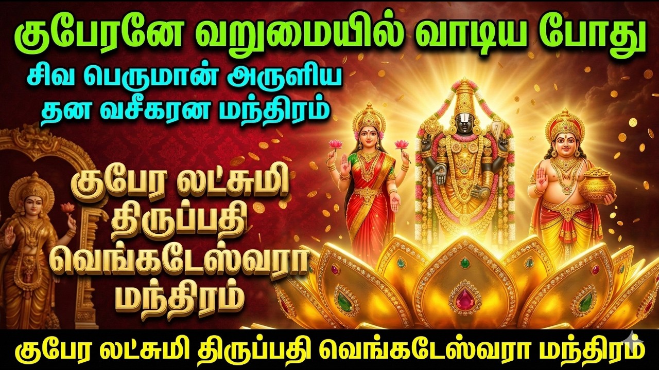 💰 பணம் வர வேண்டுமா? Kubera Lakshmi Venkateswara Mantra | Powerful Wealth Attraction