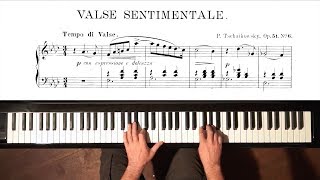 Tchaikovsky “Valse Sentimentale” P. Barton, FEURICH 218 piano chords