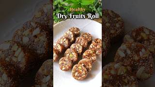Easy Dry Fruits Roll at Home ✨ Healthy Sweet Recipe | #shorts
