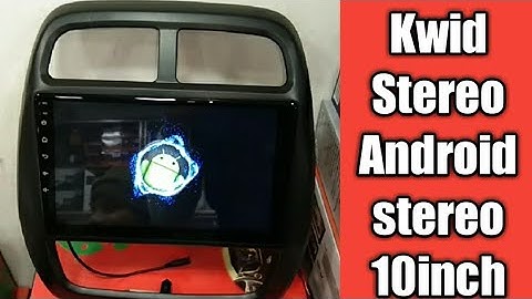 Kwid fully android stereo inbuilt double din frame