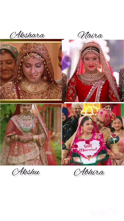 Akshara Naira Akshu Abhira wedding look entry #subhanwithcreation #yerishtakyakehlatahai