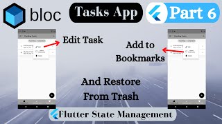 Tasks App [To Do App] Part 6 - Mark as Favorite, Edit Text and Restore Task - Flutter