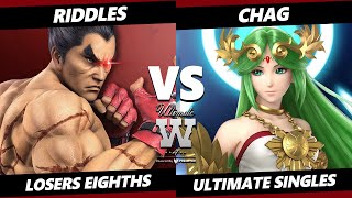 Ultimate Wanted 4 Top 8 - Chag (Palutena) Vs. Riddles (Kazuya, Terry) SSBU Ultimate Tournament