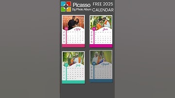FREE 2025 CALENDAR New FREE Calendar Template For Picasso Dg Photo Album Making Software #calender