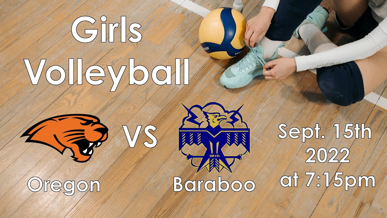 Volleyball: Oregon vs Baraboo 9/15/22 - YouTube