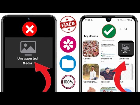 วิธีแก้ไขปัญหาสื่อที่ไม่รองรับในแกลเลอรีบน Android (2024) || แก้ไขไฟล์มีเดียไม่แสดง