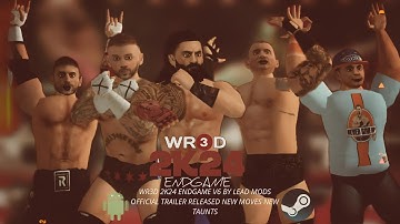 WR3D 2K24 ENDGAME V6 BY LEAD OFFICIAL TRAILER | NEW MOVES TAUNTS & MORE