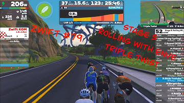 Zwift #79 Stage 5 Rolling with ENVE Triple Twist