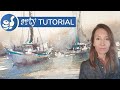 Paint loose and fast harbour and venice watercolor landscapes with janine gallizia