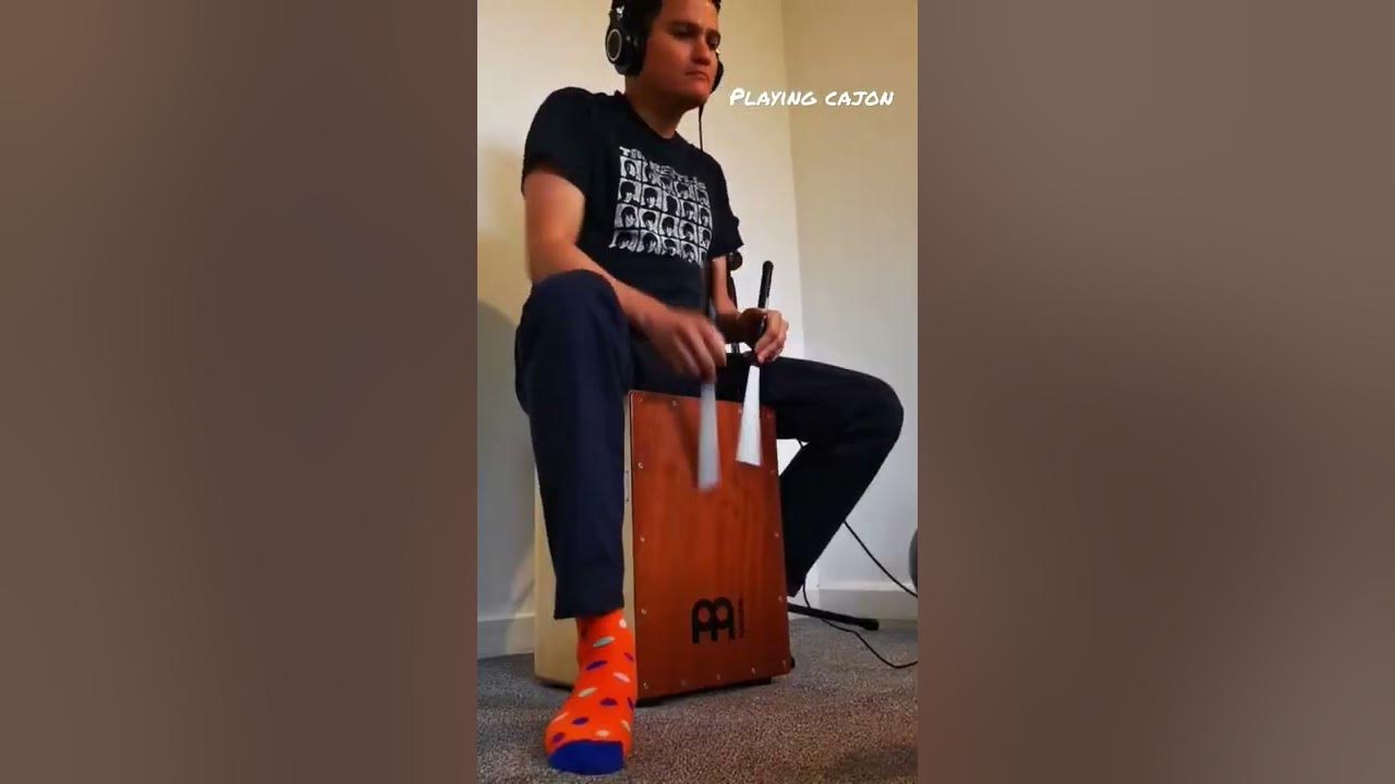 Playing Cajon #tubaskinny #cover #percussion #cajon #neworleans #busking #meinl #brushes #youtube