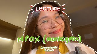 MPOX (MONKEYPOX) LECTURE | PNLE BOARD EXAM SENSITIVE