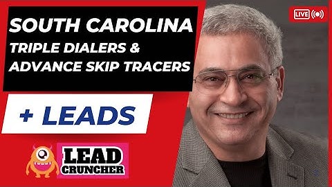 Triple Line, Auto Dialer,  Predictive Dialer & Skip Tracing  Across South Carolina -LeadCruncher.com