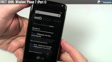FIRST LOOK: Windows Phone 7 (Part 1)