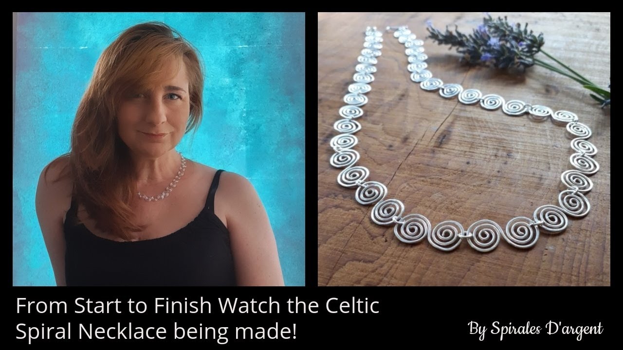 Silver Celtic Spiral Necklace 