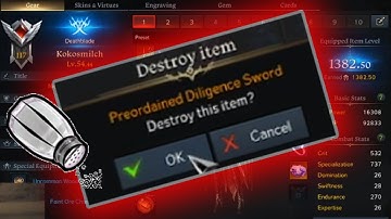 I deleted my 1382 CHARACTER in LostArk