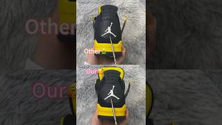 Real Vs Fake Thunder Jordan 4 #shorts #sneakerhead #viral