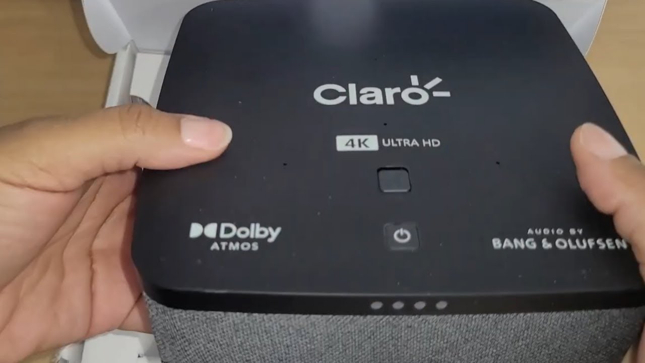 soundbox claro tv+ 4k com entrada para cabo
