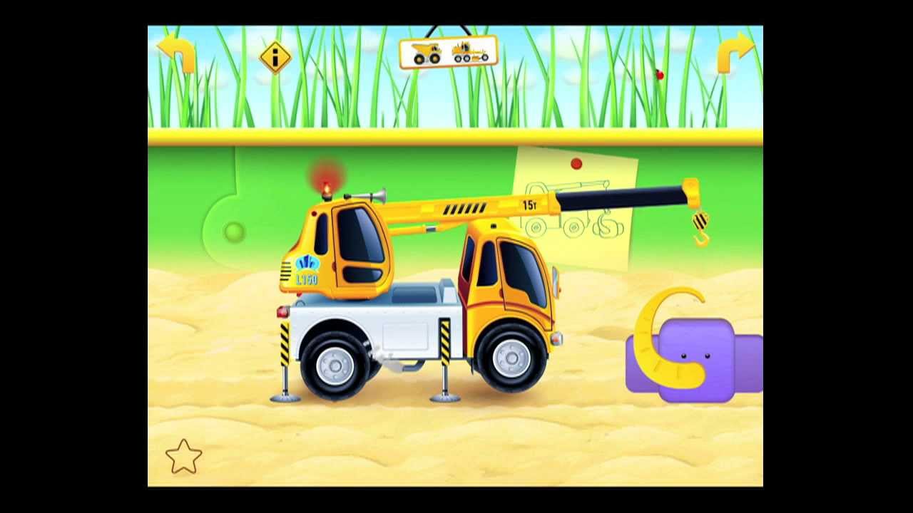 Cars in sandbox Construction iPad App Review CrazyMikesapps YouTube