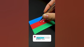 Drawing the flag of Azerbaijan 🇦🇿  What’s next? #art #painting #creative