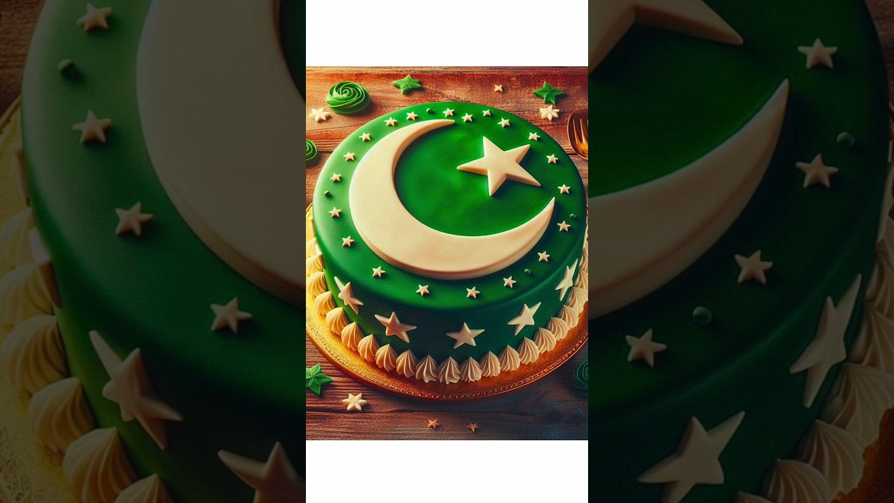 14 August Independence Pakistani Flag Cake by Creative Ideas World 