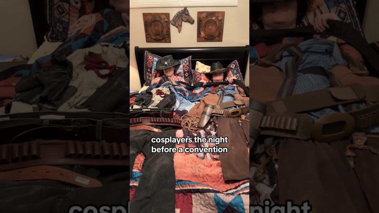 The horse themed room really came in clutch on this one #arthurmorgan #johnmarston #cosplayer